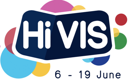 Hi Vis logo - the Hi Vis week is 6 - 19 June 2022